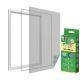 33. MOSQUITO NET WINDOW 150X180 WHITE POLYESTER + VELCRO TAPE