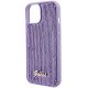 7. Guess Sequin Script Metal case for iPhone 15 - purple