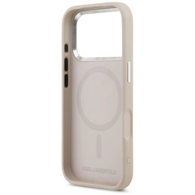 7. Karl Lagerfeld Choupette Pin MagSafe Case for iPhone 17 Pro Max - Pink