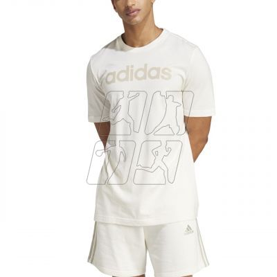 4. adidas Essentials Single Jersey Linear Embroidered Logo Tee M IS1345