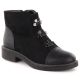 18. Women’s Black Suede-Look Ankle Boots with Warm Lining M.Daszyński SA252-4