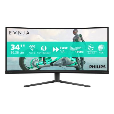 2. Philips Evnia 34M2C3500L/00 Computer Monitor 86.4 cm (34") 3440 x 1440 px Wide Quad HD LCD Black