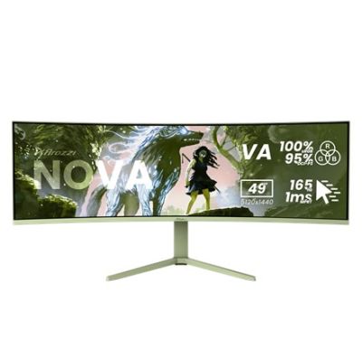 Arozzi Nova 49” Curved Computer Monitor 124.5 cm (49") 5120 x 1440 px Dual QHD LED Green