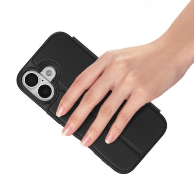7. Dux Ducis Skin Pro iPhone 17 Case with Flip and Card Slot - Black