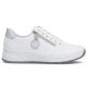 4. Women's leather shoes, sneakers, white Rieker N6508-80
