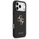 4. Guess Grained Big 4G & Classic Logo case for iPhone 17 Pro Max - black