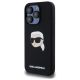 2. Karl Lagerfeld KLHMP15LSKHPPLK iPhone 15 Pro 6.1" black/black hardcase Silicone Karl Head Print MagSafe