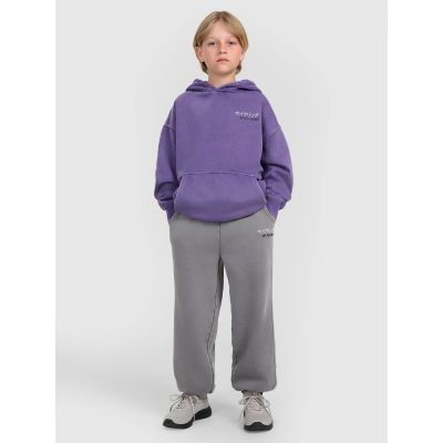 6. Boy's sweatshirt with hood, open, 4F 4FJRAW25TSWSM2344-51S