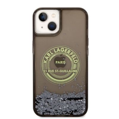 3. Karl Lagerfeld Liquid Glitter RSG case for iPhone 14 - black