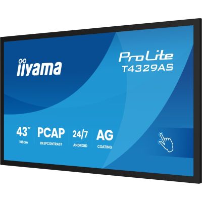 12. IIYAMA monitor 108cm (42.5") T4329AS-B1AG 16:9 M-Touch 2xHDMI+UBS-C