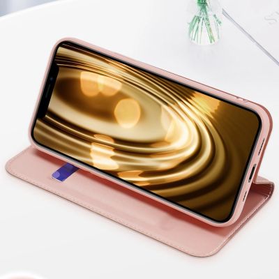 19. Dux Ducis Skin Pro Bookcase type case for iPhone 13 mini golden