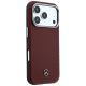 4. Mercedes Leather Semi Wrap Wood Effect MagSafe case for iPhone 17 Pro Max / 18 Pro Max - burgundy