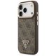 2. Guess 4G PU Triangle Logo & Stand Camera Magsafe Case for iPhone 17 Pro - Brown
