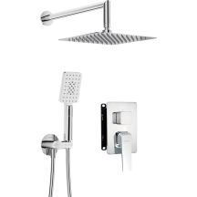 Concealed shower set with mixing box