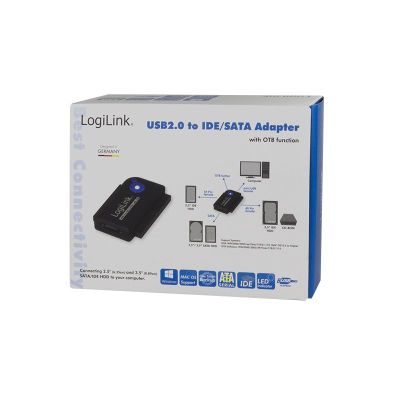 9. Logilink USB 2.0 to IDE and SATA 2.5" / 3.5" Adapter Black (AU0006C)