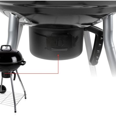 3. GARDEN GRILL REX STEEL BALL 46CM WITH ASHTRAY