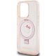 6. Hello Kitty Ring Stand Glitter Electrop Logo MagSafe Case for iPhone 15 Pro - Pink