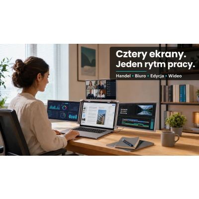 10. EXTRALINK SMART LIFE 16" Dual-Screen Monitor for 12" to 18.5" Laptops S11