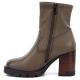 3. Women's khaki ankle boots with a block heel Potocki 12419