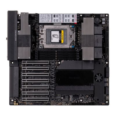 3. Motherboard Asus Pro WS WRX90E-SAGE SE 1x sTR5 AMD ryzen Threadripper PRO 7000 SoC (8x DIMM, 4x SATA, 2x SlimSAS, 4xM.2, 2x10Gbe, IPMI, EEB)