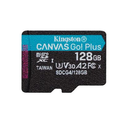 4. KINGSTON microSDXC Canvas Go Plus 128GB + Adapter