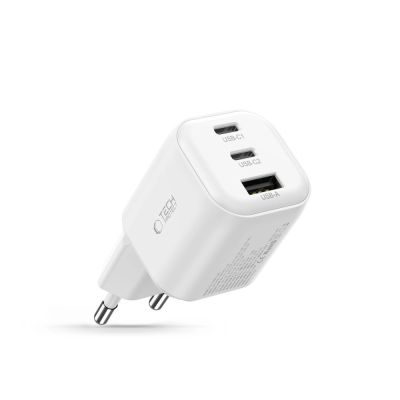 2. Tech-Protect NCA100W-GaN 3-Port PD 3.2 100W / QC3.0 Wall Charger - White