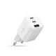 2. Tech-Protect NCA100W-GaN 3-Port PD 3.2 100W / QC3.0 Wall Charger - White