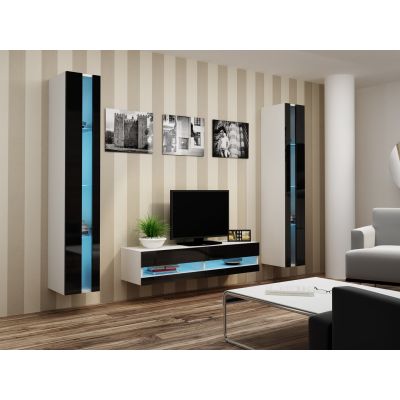 8. TV cabinet VIGO NEW '140' 30/140/40 white/black