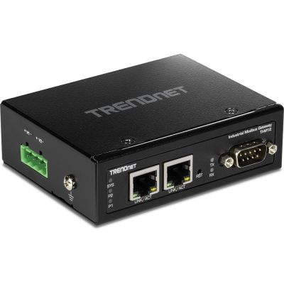 3. TRENDnet TI-M12 Industrial Gateway - 100Mb LAN, RS-232, RS-485, Modbus, RS-442 - DC - Wall/DIN rail mountable - TAA compliant