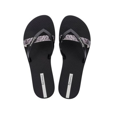 2. Ipanema Kirei women's flip-flops, fashionable and comfortable, black for the beach