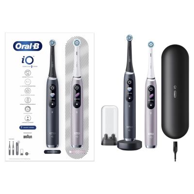 2. Oral-B iO 80363731 Electric Toothbrush Adult Rotating-Pulsating Toothbrush Black, Silver