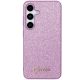 3. Guess Glitter Script case for Samsung Galaxy S24 - purple