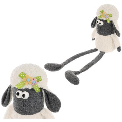 11. SITTING SHEEP 18CM SPRING DECORATION