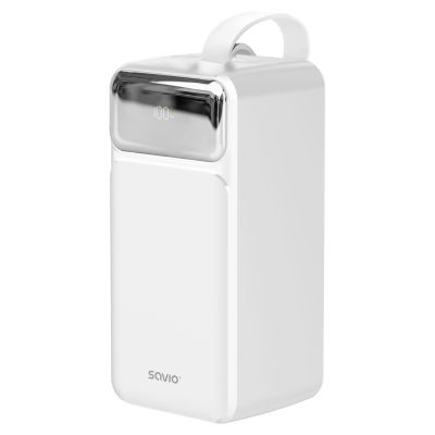 10. Power bank SAVIO BA-15 50000 mAh, white