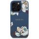 3. Guess Grained Printed Flower Pattern MagSafe case for iPhone 16 Pro blue