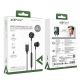 5. Acefast L2 in-ear headphones with USB-C connector, microphone and remote control 1.2 m - black
