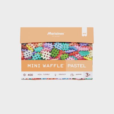 2. Marioinex Mini Waffle building blocks, 400 pieces, pastel