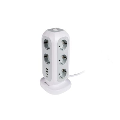 6. Verbatim 49547 11-way power strip for indoor use, White