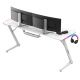 3. Huzaro Hero 4.8 White RGB Gaming Desk