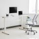 10. Ergo Office manual height adjustment desk, max 40 kg, max height 117 cm, with a tabletop for sitting and standing work, ER-401 W