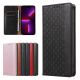 2. Magnet Strap Case Case for iPhone 14 Plus Flip Wallet Mini Lanyard Stand Black