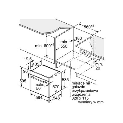 6. BOSCH HBG537FB4 oven