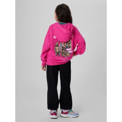 2. Girls' loose sweatshirt with hood 4F 4FJKAW26TSWSF3137-54S
