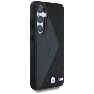 4. BMW Leather Oversized Stripes MagSafe case for Samsung Galaxy S25 - black