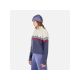 4. ROSSIGNOL W PATTERNED TN SWEATER blue women's sweater