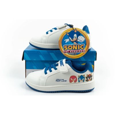10. Leomil children's sports shoes Sonic sneakers lightweight with velcro white