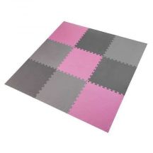 Multipack One Fitness MP10 puzzle mat pink and gray 9 pieces 10 mm