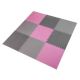 Multipack One Fitness MP10 puzzle mat pink and gray 9 pieces 10 mm