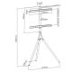 16. TECHLY TRIPOD FLOOR STAND TV LED/LCD 45-65 CA