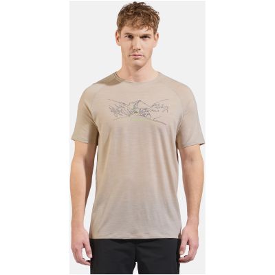 3. ODLO Ascent PW 130 Run. Bike. Hike. Men's Short-Sleeve Crew Neck T-Shirt s/s, grey